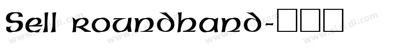 Sell roundhand字体转换